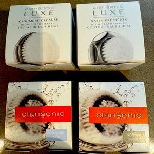 Four Clarisonic replacement brush heads NIB